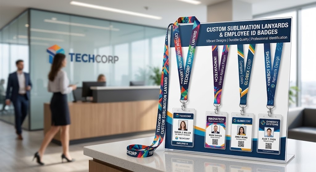 Custom Sublimation Lanyards & PVC ID Badges in Islamabad & Rawalpindi Gallery Angle 3 - Ittehad Printers Islamabad