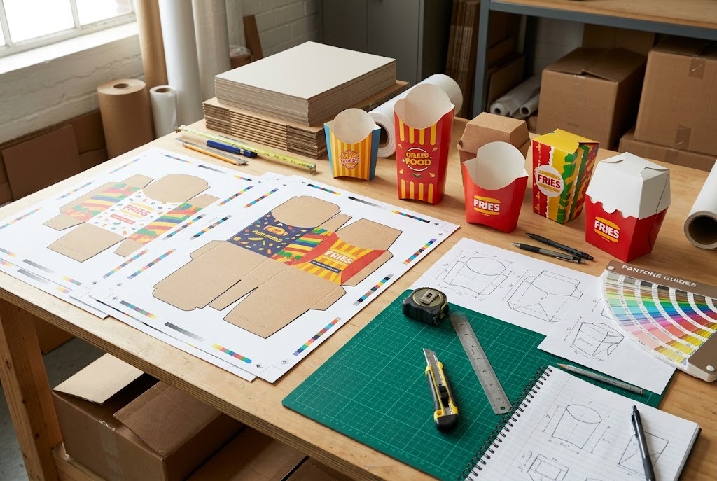 Custom French Fries Packaging & Food Boxes in Islamabad & Rawalpindi Gallery Angle 2 - Ittehad Printers Islamabad